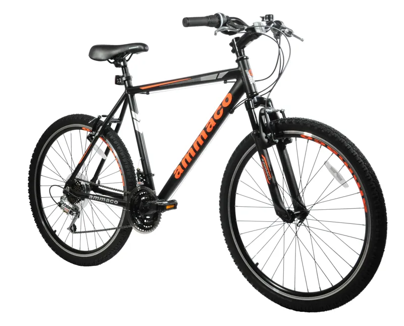 Ammaco Santos 26 Inch Wheel Mountain Bike Black and Orange-1